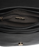 Immagine di DAVID JONES - Borsa un manico nera con patta e tasca frontale, tracolla removibile