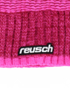 Immagine di REUSCH - Berretto fucsia e rosa con fodera interna in pile e pon e pon - NATHAN