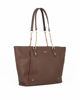 Immagine di DAVID JONES - Borsa shopping chocolate con tasca posteriore