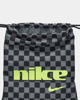 Immagine di NIKE - Sacca da palestra nera con logo giallo fluo