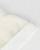 Immagine di BRUGI - Berretto bianco a maglia da donna con pon pon, strass e fodera in pile