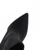 Immagine di MISS GLOBO - Tronchetto nero a punta con zip laterale, tacco 11CM