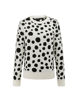 Immagine di BACHATA - Maglia pullover bianca con pois neri