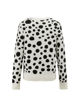 Immagine di BACHATA - Maglia pullover bianca con pois neri