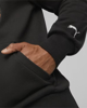Immagine di PUMA - Felpa nera da uomo con cappuccio e stampa frontale