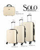 Immagine di SOLO SOPRANI - TROLLEY BEIGE IN ABS 4 RUOTE DOPPIE CON STAMPA LOGO