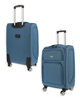 Immagine di COVERI COLLECTION - TROLLEY AZZURRO IN TESSUTO CON DOPPIA TASCA FRONTALE