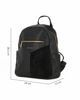 Immagine di DAVID JONES - Zaino nero con tasca frontale e inserto stampato cocco