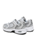Immagine di NEW BALANCE 530 - Sneaker unisex grigie e argento in VERA PELLE con intersuola ABZORB