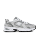 Immagine di NEW BALANCE 530 - Sneaker unisex grigie e argento in VERA PELLE con intersuola ABZORB