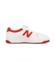 Immagine di NEW BALANCE 480 - Sneaker da uomo bianche e rosse in VERA PELLE con soletta Ortholite