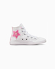 Immagine di CONVERSE - Sneaker in tela bianca da bambina con dettagli in rilievo, numerata 28/35 - CHUCK TAYLOR ALL STARS