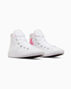 Immagine di CONVERSE - Sneaker in tela bianca da bambina con dettagli in rilievo, numerata 28/35 - CHUCK TAYLOR ALL STARS