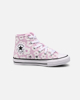 Immagine di CONVERSE - Sneaker in tela lilla e bianca da bambinacon dettagli floreali, numerata 28/35 - CHUCK TAYLOR ALL STARS