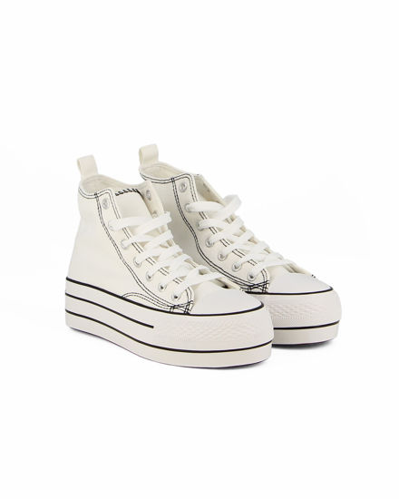 Immagine di MISS GLOBO - Sneakers bianca alta con lacci