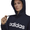 Immagine di ADIDAS - Felpa blu da donna con cappuccio e logo bianco - H07797