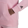 Immagine di ADIDAS - Felpa rosa da donna con cappuccio e logo nero - HD1694