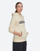 Immagine di ADIDAS - Felpa panna da donna con cappuccio e logo nero - HL2159