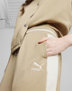 Immagine di PUMA - Pantalone tuta relaxed fit beige da donna con bottoni laterali