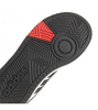 Immagine di ADIDAS - Sneaker bianca e nera con dettagli rossi, numerata 36/40 - HOOPS 3.0 K GZ9673