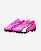 Immagine di PUMA - Scarpa da calcio uomo rosa e nera con logo bianco - ULTRA PLAY FG/AG