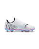 Immagine di PUMA - Scarpa da calcio bambino bianca e nera con suola colorata - FUTURE 7 PLAY FG/AG JR