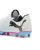 Immagine di PUMA - Scarpa da calcio bambino bianca e nera con suola colorata - FUTURE 7 PLAY FG/AG JR