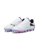 Immagine di PUMA - Scarpa da calcio bambino bianca e nera con suola colorata - FUTURE 7 PLAY FG/AG JR