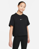 Immagine di NIKE - T shirt loose fit nera  da bambino con logo bianco
