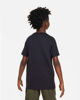 Immagine di NIKE - T shirt da bambino nera con logo bianco