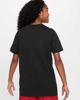 Immagine di NIKE - T shirt nera  da bambino con stampa logo frontale