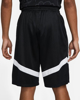 Immagine di NIKE - Pantaloncini corti loose fit da uomo neri e bianchi in tessuto traspirante