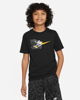 Immagine di NIKE - T shirt nera da bambino nera con stampa logo frontale