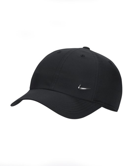 Immagine di NIKE - Cappello nero regolabile da bambino con logo metallizzato