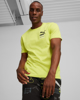 Immagine di PUMA - T shirt verde lime da uomo con stampa posteriore