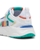 Immagine di PUMA - TRINITY LITE R, S, B AC+ - Sneakers da bambino bianca con dettagli colorati e strappo. Numerata 28/35 - 395463-01