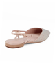 Immagine di MISS GLOBO - Ballerina slingback nude raso con strass e sottopiede in memory foam