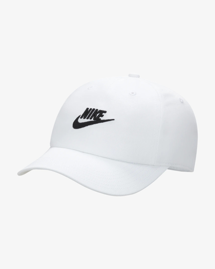 Immagine di NIKE CLUB - Cappello bianco regolabile con logo nero - FB5063/100