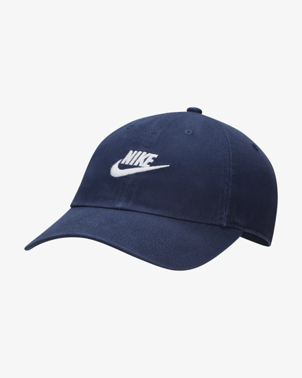 Immagine di NIKE CLUB - Cappello blu regolabile con logo bianco - FB5368/410