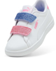 Immagine di PUMA SMASH 3.0L GLITTER VLCR- Sneakers da bambino bianca con dettagli colorati. Numerata 28/38 - 395609-01