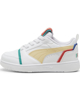 Immagine di PUMA REBOUND V6 LO RSB - Sneakers bianca con dettagli colorati, numerata 28/35 - 396771-01