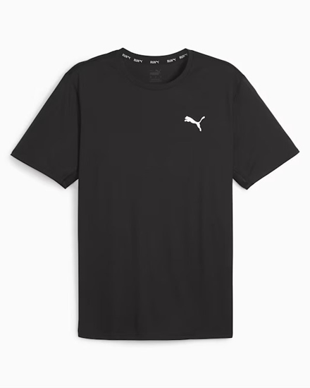 Immagine di PUMA TSHIRT RUN FAVORITE VELOCITY - Tshirt nera da uomo con logo bianco- 525058-1