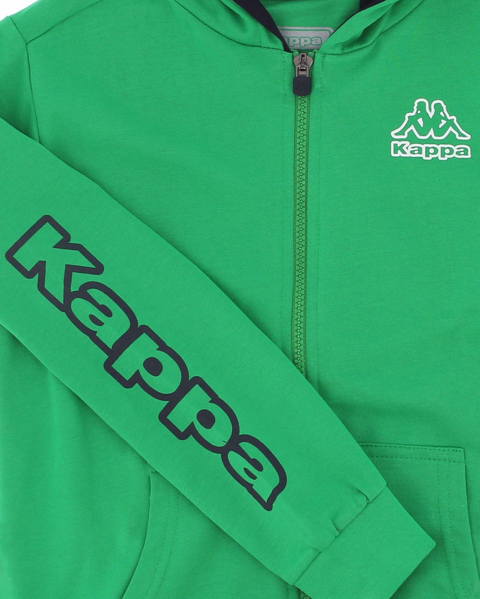 Kappa - Karufeo 381U1MW Beige Gris Sudadera Con Capucha Y Cremallera