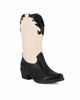 Immagine di DAMEROSE - Texano camperos bicolore beige e nero tacco 5cm