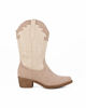 Immagine di DAMEROSE - Texano camperos beige bicolore scamosciato  tacco 5cm