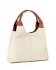 Immagine di DIVAS - Borsa sacca beige VERA PELLE con tasca - MADE IN ITALY