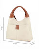 Immagine di DIVAS - Borsa sacca beige VERA PELLE con tasca - MADE IN ITALY