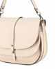 Immagine di DIVAS - Borsa beige in VERA PELLE con doppia patta, MADE IN ITALY