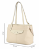 Immagine di DIVAS- Borsa shopping beige in VERA PELLE, MADE IN ITALY