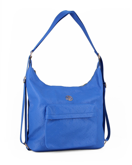 Immagine di JUST GOLF - Borsa/zaino blu loggata con tasca frontale